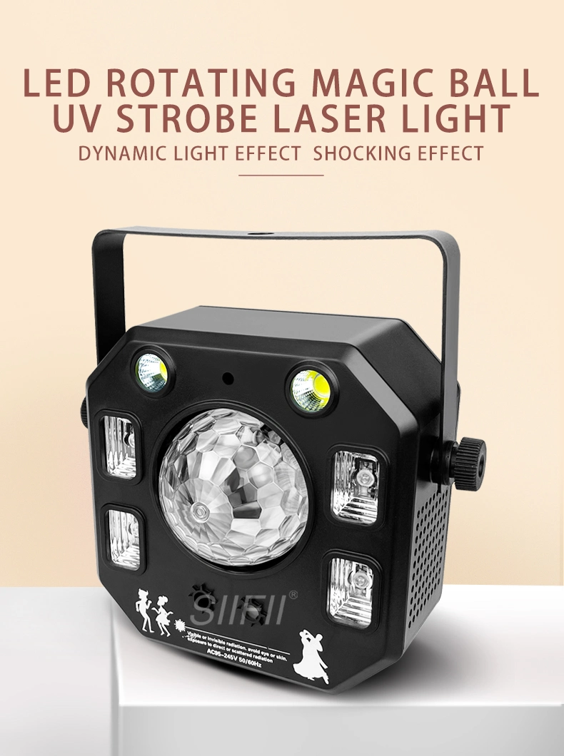 Derby 4 in 1 Multiray RGBW Strobe Laser Light UV DMX DJ Ballad