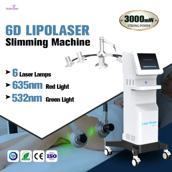 5D 6D Lipolaser Lipo Laser Green Red Light Weight Loss Laser Lipo Slimming Body Shapping Machine Lipo Laser with CE/RoHS/FDA/ISO for Salon/Home