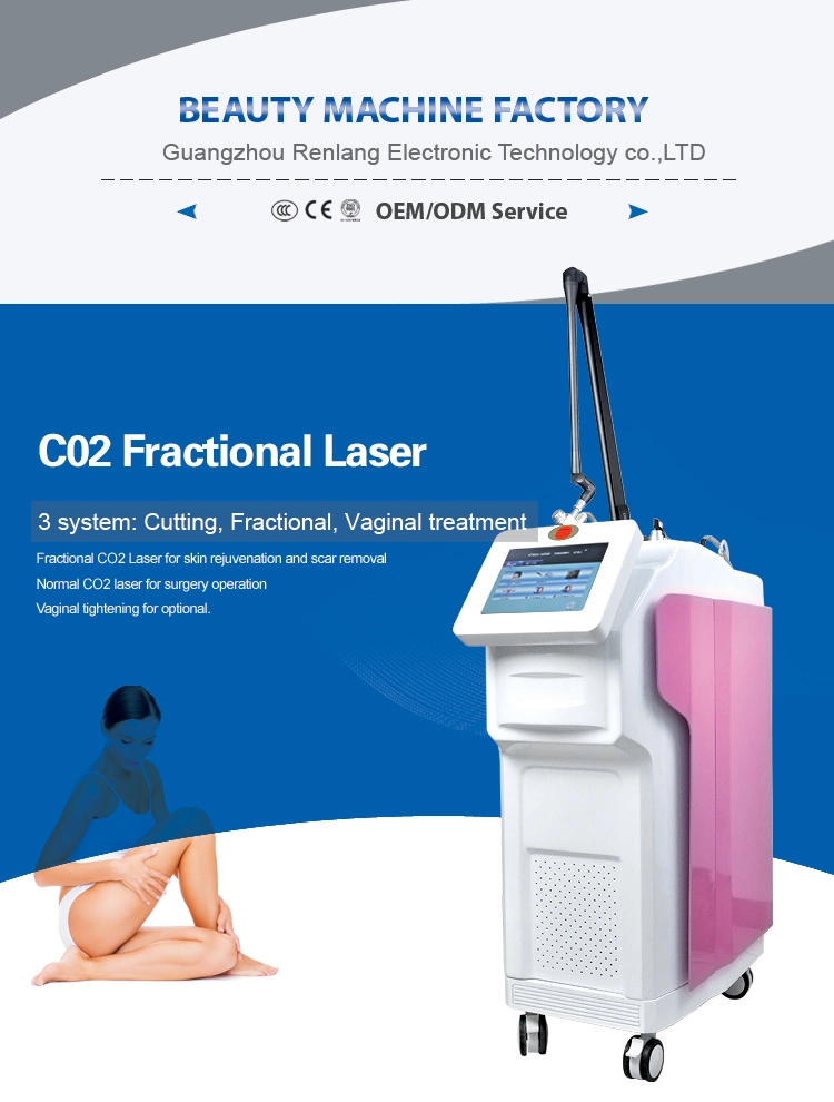 Korea Arm 3D 4D Cool Beam 2019 Best Fractional CO2 Laser with RF Glass Tube Germany Scanner Vaginal Tight Scar