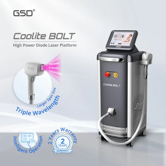 Diode Laser Hair Removal Painless Machine 755 810 1064 Nm Alexandrite Permanent